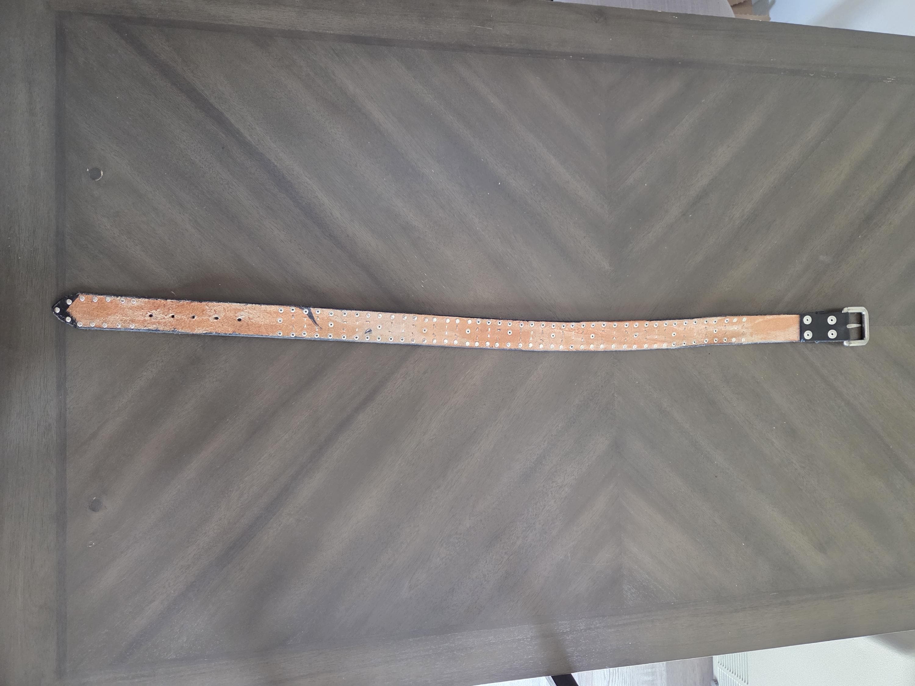 The "Manhattan" studded belt.