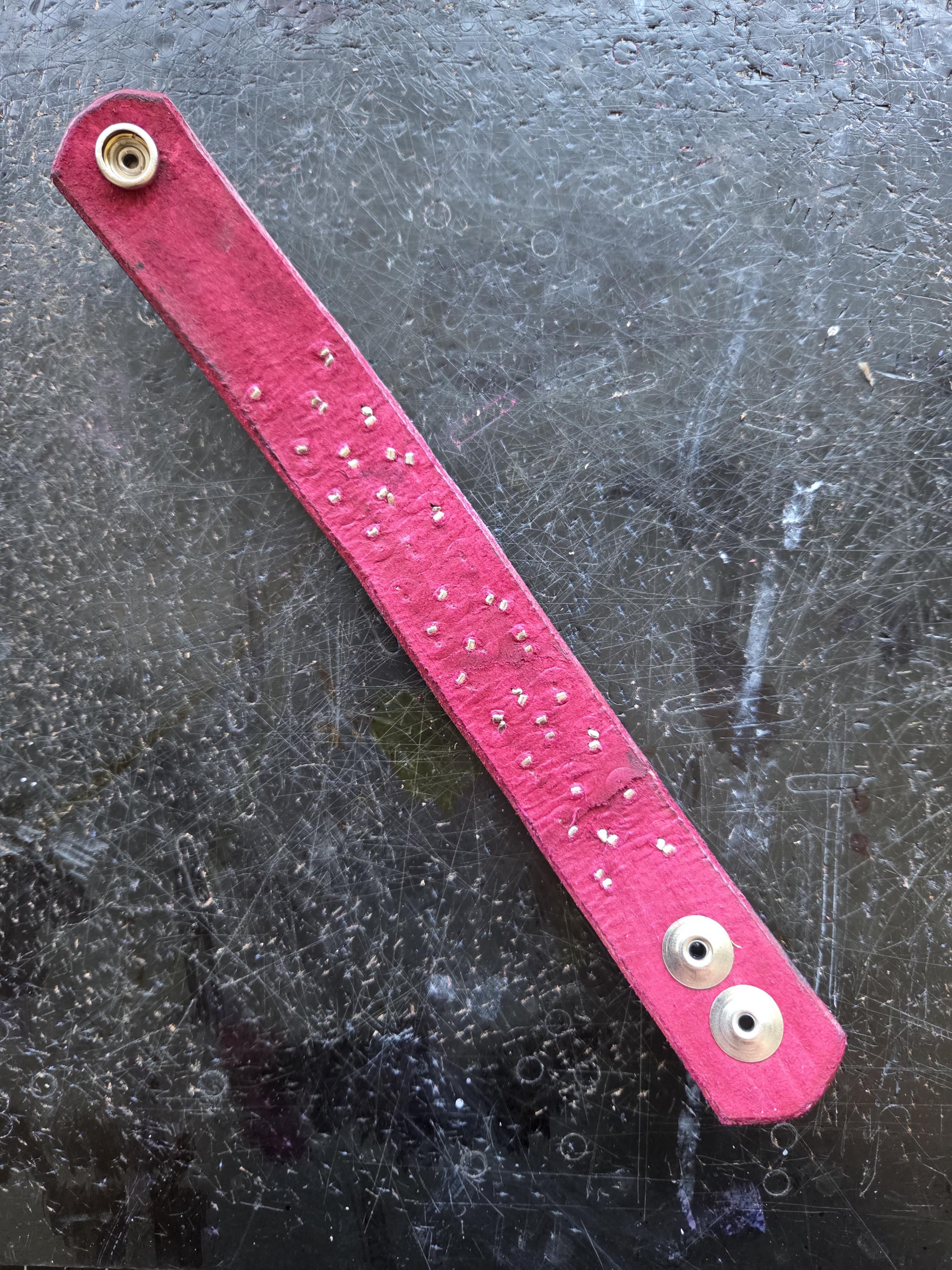 Punk wrist cuff studded bracelet.