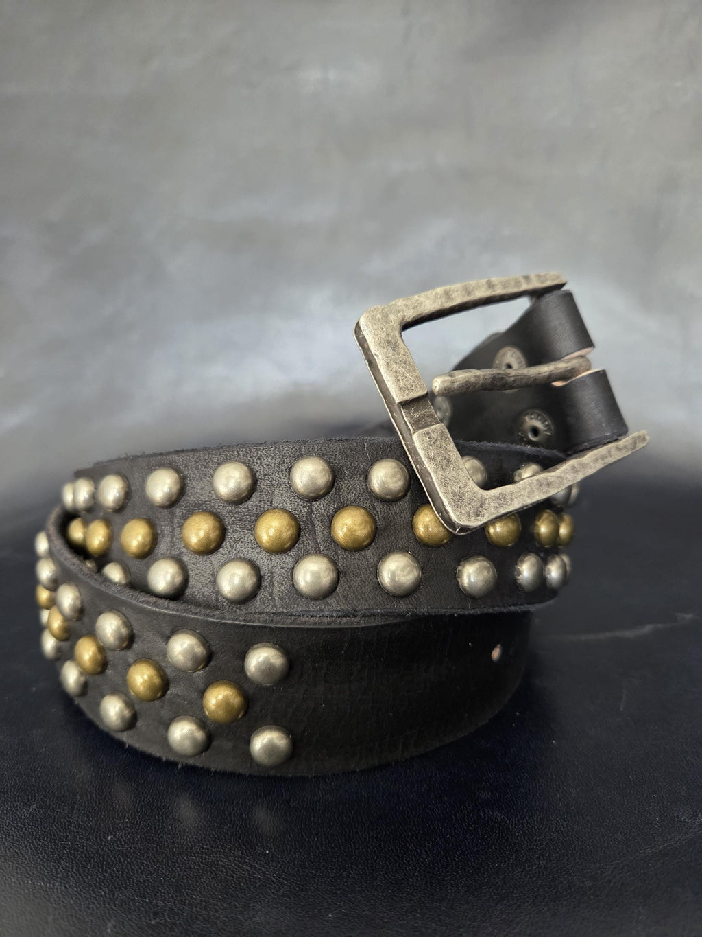 The "Angela" studded leather belt.