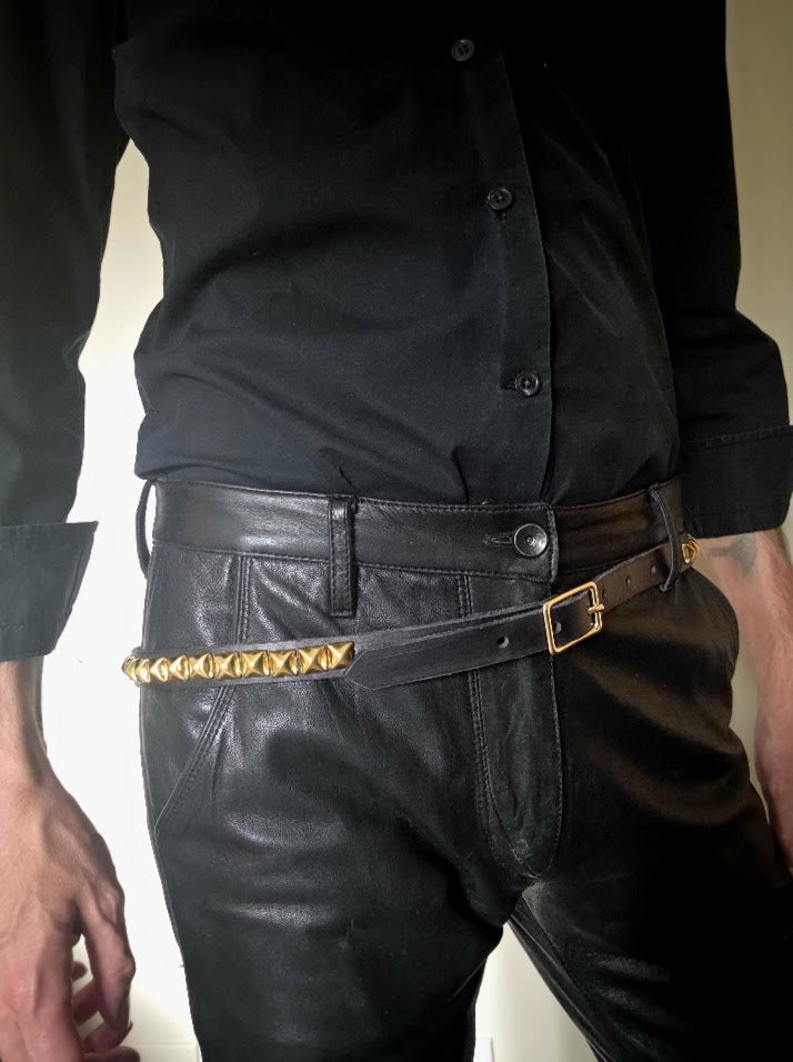 Skinny accent belt