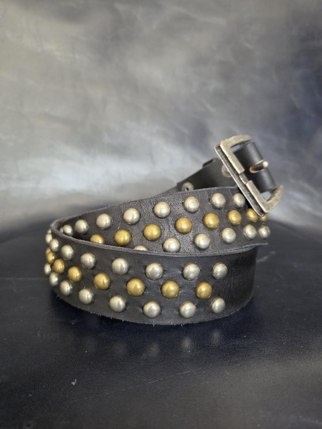 The "Angela" studded leather belt.