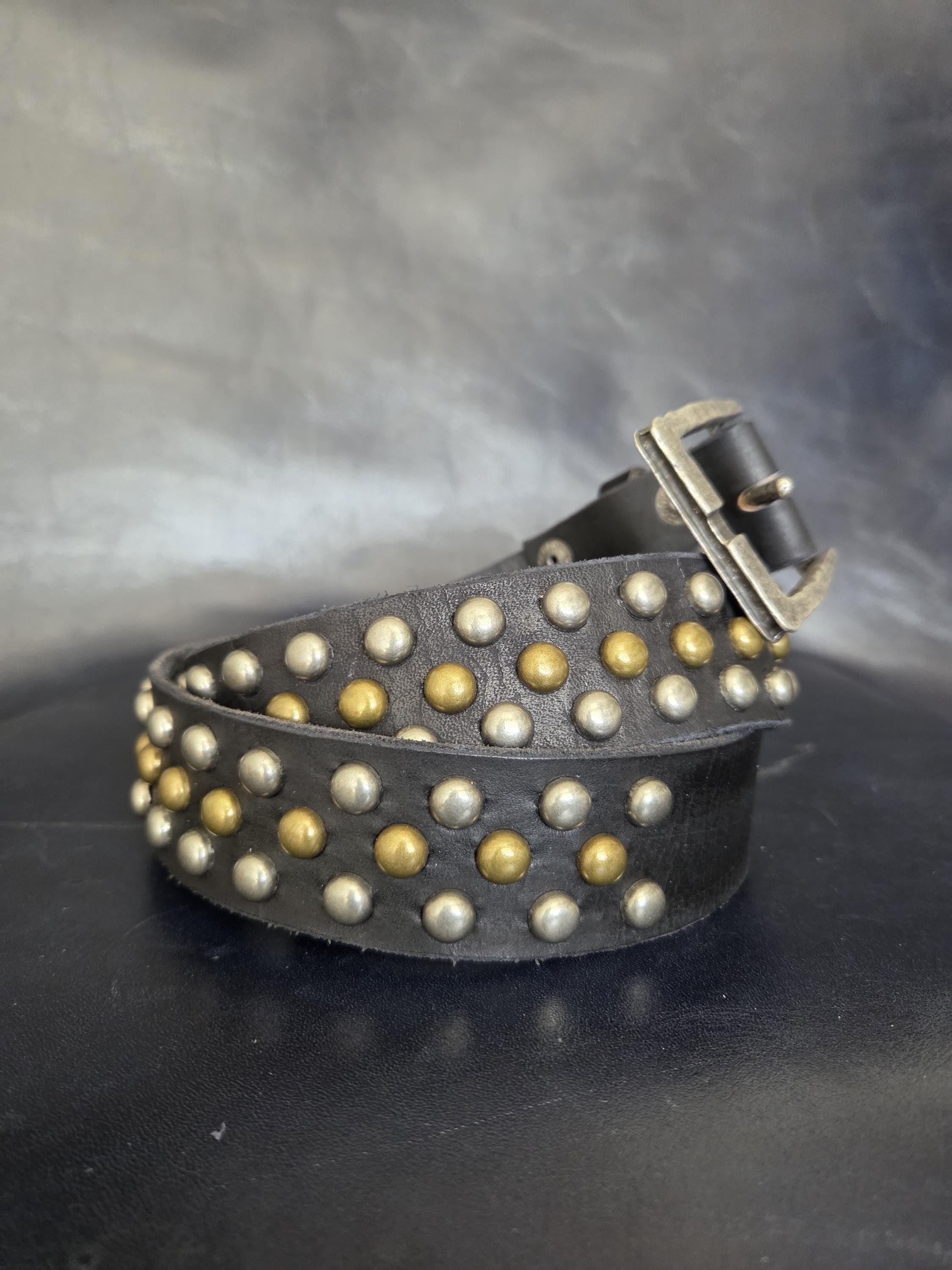 The "Angela" studded leather belt.