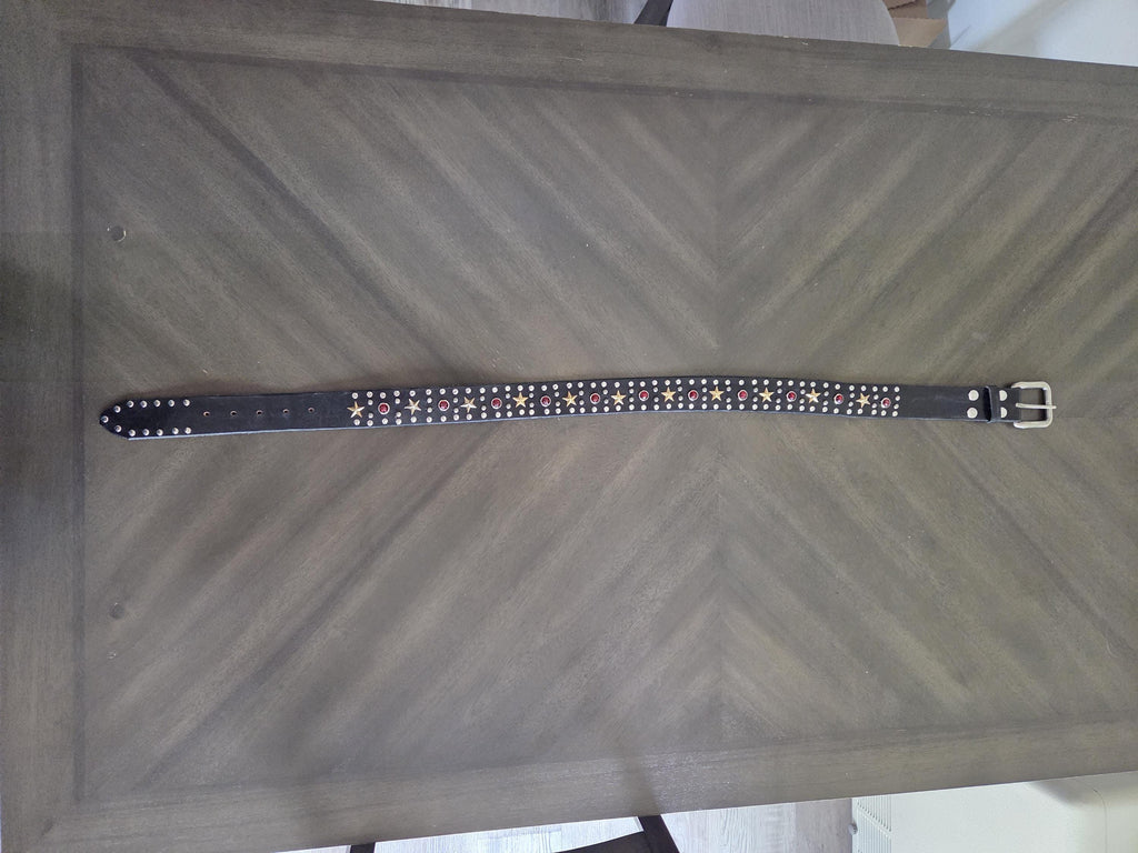 The "Manhattan" studded belt.